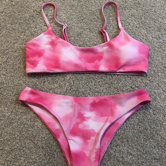 SHEIN Other - pink tie dye shein bikini size small